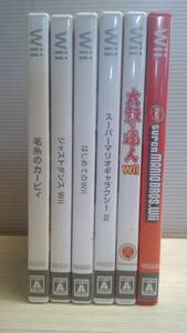 [C5029-39] ゲームソフト Nintendo Wii 6枚 太鼓の達人＆毛糸のカービィなど 0307