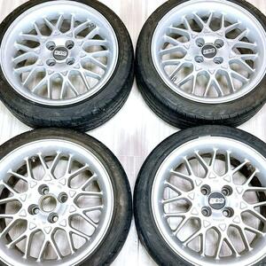 良品 岐阜発 RN014 BBS 16インチ 7.5j 35 PCD100 4H 4本 165/40 R16 19年製 アルミホイール 