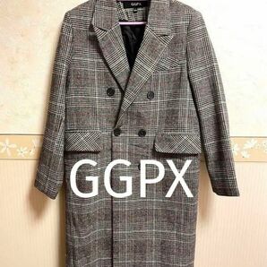 GGPX チェック チェスターコート レディース S 冬物SALE対象★レディース アウター　おしゃれ　大人　かっこいい