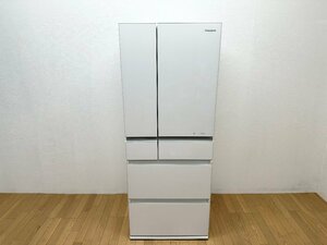 モデルハウス展示品 Panasonic パナソニック 冷凍冷蔵庫 NR-F472PV 2017年製 470L ガラスドア 微凍結パーシャル ホワイト 白