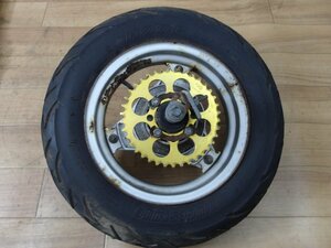  used present condition Stock parts Suzuki company manufactured GAG gag 50 original rear wheel photograph . understand person please 