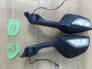 中古現状入庫パーツ　カワサキ　ZX10RZX-10R純正　ウィンカーミラー左右　点灯確認済み　傷あり使用可能