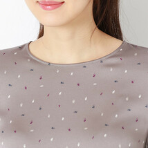 新品　 AMACA アマカ 　【ウォッシャブル】Starry Night 袖フリル素敵なドレス　ワンピース　40（L)　グレー　39600円_画像3