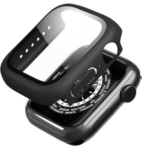 Mimall Apple Watch series 7 用 ケース 45mm 一体型 全面保護 高透過率 衝撃吸収 防水 防塵 指紋防止 PC素材 アップルウォッチ7カバー
