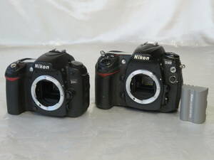 【カメラ】　ニコン Nikon　D300・D80　ボディのみ　デジタル 一眼レフ カメラ　デジカメ　２台　現状品　ジャンク扱い