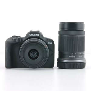 1円～ Canon キヤノン ミラーレス一眼カメラ EOS R100 / 18-45mm 4.5-6.3 / 55-210mm 5-7.1　【電源ONのみ確認】