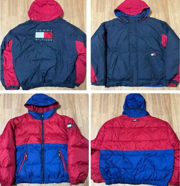 tommy hilfiger リバーシブルダウンジャケット　XXL 90s