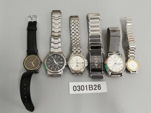 0301B26　時計　腕時計　ジャンク品　おまとめ　SEIKOセイコー　CITIZENシチズン　Burberrysバーバリー　など　※刻印あり