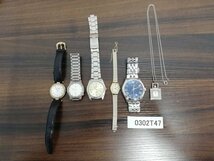 0302T47　腕時計　時計　ジャンク品　おまとめ6点　EMPORIO ARMANI　MIKIMOTO　など　※1点記名あり_画像1