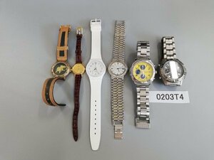 0203T4　腕時計　ジャンク品　部品取り　おまとめ6点　SEIKOセイコー swatch　など　※1点記念品刻印あり