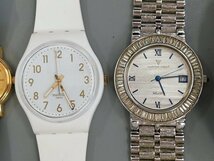 0203T4　腕時計　ジャンク品　部品取り　おまとめ6点　SEIKOセイコー swatch　など　※1点記念品刻印あり_画像3