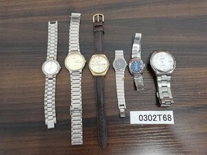 0302T68　腕時計　ジャンク品　おまとめ6点　YSL　SEIKOセイコー　など