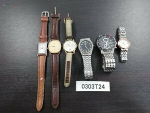 0303T24　腕時計　ジャンク品　おまとめ6点　COACH　LONGINES　SEIKOセイコー　など　