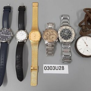 0303U28 時計 腕時計 懐中時計 ジャンク品 おまとめ CHARLESJOURDAN WORLDTIME SIGIN などの画像1