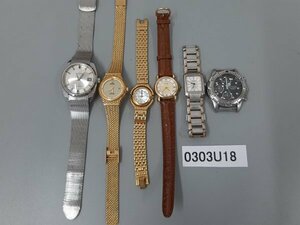 0303U18　時計　腕時計　ジャンク品　おまとめ　TECHNOS　KLAEUSE　GUESS　SEIKO　など　