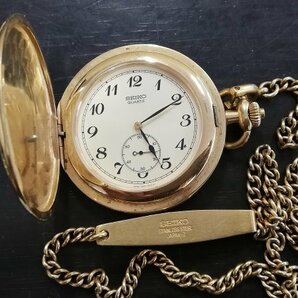0304T56 腕時計 懐中時計 ジャンク品 おまとめ6点 Dunhill SEIKOセイコー など ※懐中時計、記念品刻印ありの画像7