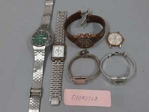 0304U128　時計　腕時計　ジャンク品　おまとめ　RICOH　FOLLIFOLLIE　SEIKO　など