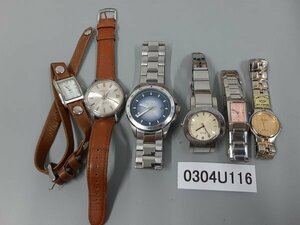 0304U116　時計　腕時計　ジャンク品　おまとめ　CITIZEN　FOSSIL　DEUA　ALBA 　など