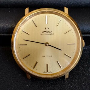 OMEGA DE VILLE 自動巻き ゴールド文字盤 メンズ 腕時計 オメガ デビル 本体のみ 2針 ラウンド