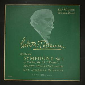 【US盤LP】アルトゥーロ・トスカニーニ,NBC響/ベートーヴェン:交響曲第3番 英雄(並下品,RCA,FLAT,1950,Arturo Toscanini)
