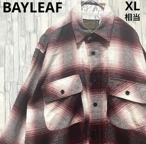 BAYLEAF ベイリーフ 長袖 オンブレ チェックシャツ ネルシャツ フランネルシャツ サイズM 90s 送料無料