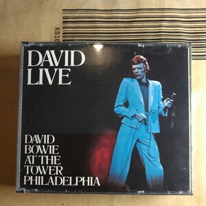 David Bowie「David live(David bowie at the tower philadelphia)」米2枚組CD 1990年版 ★★デヴィッド デビッド ボウイ ボゥイ ボーイ