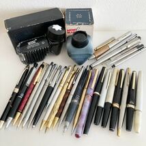 ブランド筆記用具 大量セット ボールペン 万年筆 インク 現状品 ジャンク品 PILOT SAILOR PARKER 20点以上 （0208)_画像1