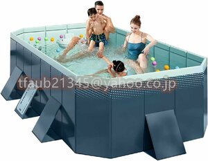  pool large pool air pump un- necessary for children four angle . huge folding Family pool veranda large home for folding high capacity thick 2.6M