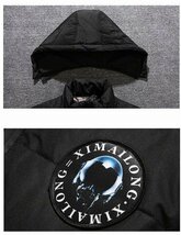 Y-全4色-灰色(実 寸 2XL ) 新 秋冬 高品質 アウター 防寒 軽量 フード付き 防寒 ジャンパー/ ダウン ジャケット デザイナーズ_画像4