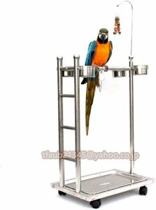  попугай подставка bird подставка птица Play подставка bird клетка нержавеющая сталь с роликами .... меры 