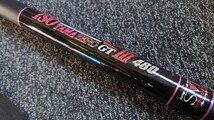 32売切 小継玉網 ISO TAMA ZERO GTⅢ480 ランディングネット コンパクト 仕舞寸法75cm ランガンに便利! 網 玉網 タモ 柄は410cm_画像3