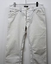 73【BURBERRY BLACK LABEL Pants BMS10-519-02 White バーバリー ブラックレーベル パンツ コーデュロイ ホワイト】_画像4