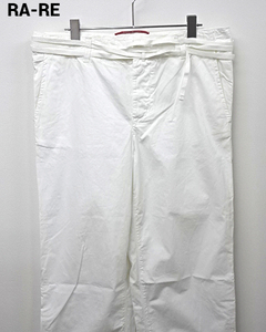 31 未使用【RA-RE Pants White RM1132 V1-3777 MADE IN ITALY ラーレ パンツ ホワイト イタリア製 コットン イージーパンツ】