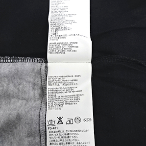 50【Martin Margiela 10 Tee Pocket S50G0358S21058 Black/Gray マルタン マルジェラ 切替え Tシャツ カットソー ブラック/グレー】の画像9