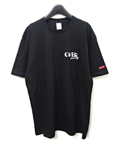 XL 未使用【OVER Racing Tee moto joy オーヴァーレーシング Black OVER Racing Tシャツ マフラーメーカー 黒/シルバー motojoyのロゴ】_画像3