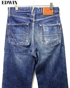 W28【EDWIN 505 DENIM PANTS LOT. 1505 NO. KS-553 E501-0912 INDIGO エドウィン 505 デニムパンツ インディゴ】