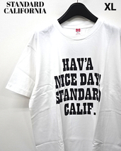 XL 新品【STANDARD CALIFORNIA SD US COTTON H.N.D. LOGO T WHITE スタンダードカリフォルニア US コットン ロゴ 半袖 Tシャツ ホワイト】_画像1