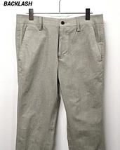 S ¥33,000【ISAMU KATAYAMA BACKLASH THREA TENING PANTS 1816-02 BEIGE イサムカタヤマ バックラッシュ ポリエステル パンツ ベージュ】_画像1