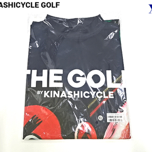 XL 新品【KINASHI CYCLE GOLF モックネック（プロゴルファー猿カラー）NAVY 木梨サイクル ゴルフ モックネック Tシャツ レッド 木梨憲武着の画像3