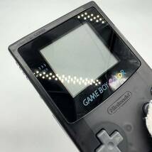 極美品 希少 任天堂 ゲームボーイカラー エイデン限定 クリアブラック Nintendo GAMEBOY COLOR GBC 動作確認済み_画像3