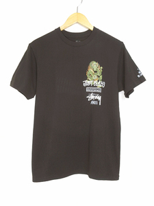 ステューシー STUSSY×MAGIC STICK×JUST BLAZE トリプルコラボ Tシャツ S/SL TEE ドラゴン ブラック size MEDIUM メンズ