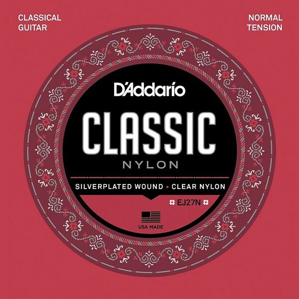 D'Addario EJ27N Student Classics Silver/Clear Normal ダダリオ クラシック弦