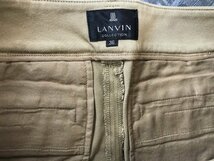 LANVIN COLLECTION ランバン レディース ストレッチテーパードパンツ 36 茶_画像2