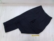 LYLE&SCOTT ライルアンドスコット メンズ タック入り スラックス・パンツ W79 黒グレー_画像1