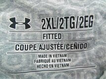 UNDER ARMOUR アンダーアーマー メンズ ハーフボタン 七分袖カットソー 大きいサイズ 2XL グレー_画像2