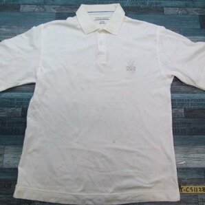 CUTTER&BUCK カッター＆バック メンズ ゴルフ 半袖ポロシャツ M 白の画像1