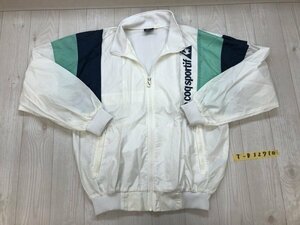 le coq sportif ルコック レディース ロゴプリント 薄手 ジップジャケット L 白黄緑他