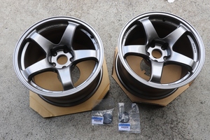 新古品　ENKEI PF05 9.5J INSET12 5-114.3 Matte Dark Gunmetallic 2本セット