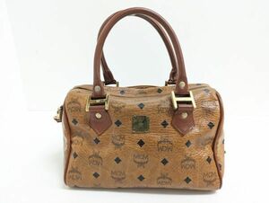 【1円～】MCM エムシーエム ミニボストン ショルダー バッグ ヴィセトス柄 オールド ヴィンテージ レディース[28]