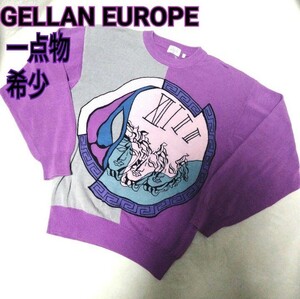 激レア 90s 一点物 GELLAN EUROPE GEE メデューサ 刺繍 セーター ニット スウェット ビンテージ 90年代 00s ヤンキー y2k ヴェルサーチ
